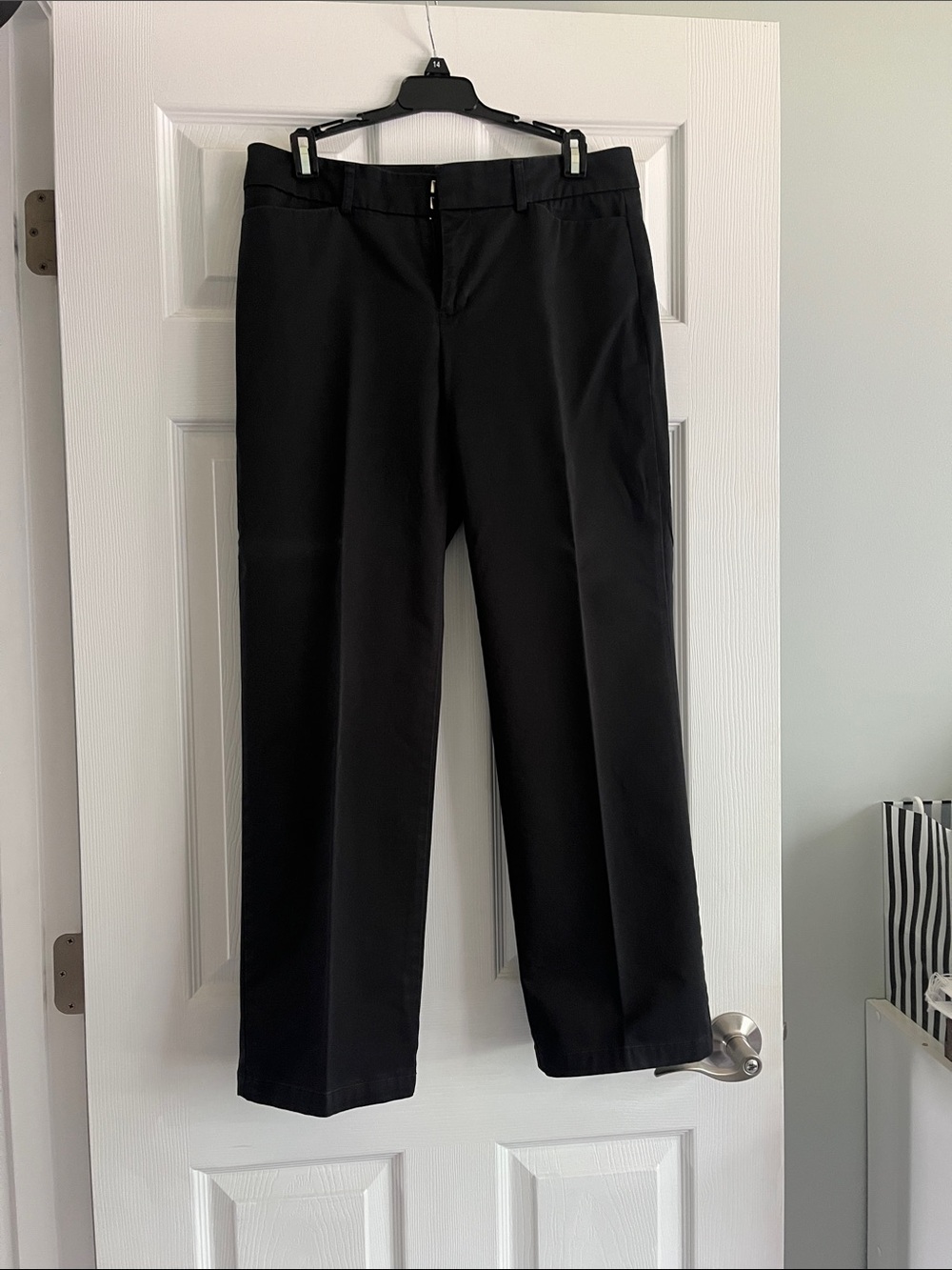Dockers Black Straight-Leg Dress Trousers